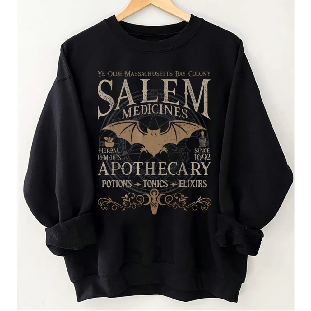 Salem Apothecary Halloween Crew Neck Sweatshirt